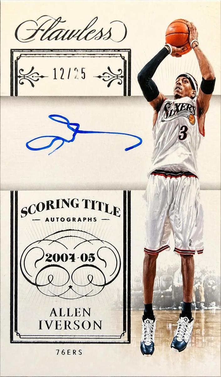 2023 Panini Flawless Allen Iverson #FST-AIV card