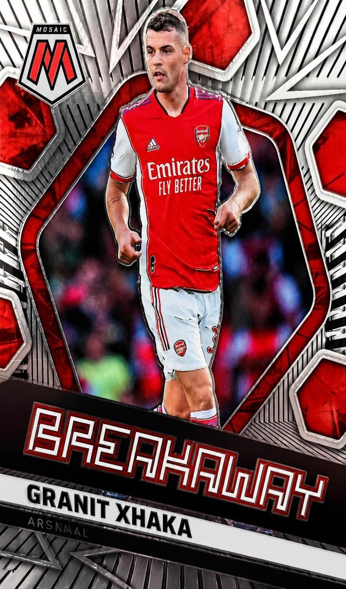 2021 Panini Mosaic Premier League Granit Xhaka #21 card