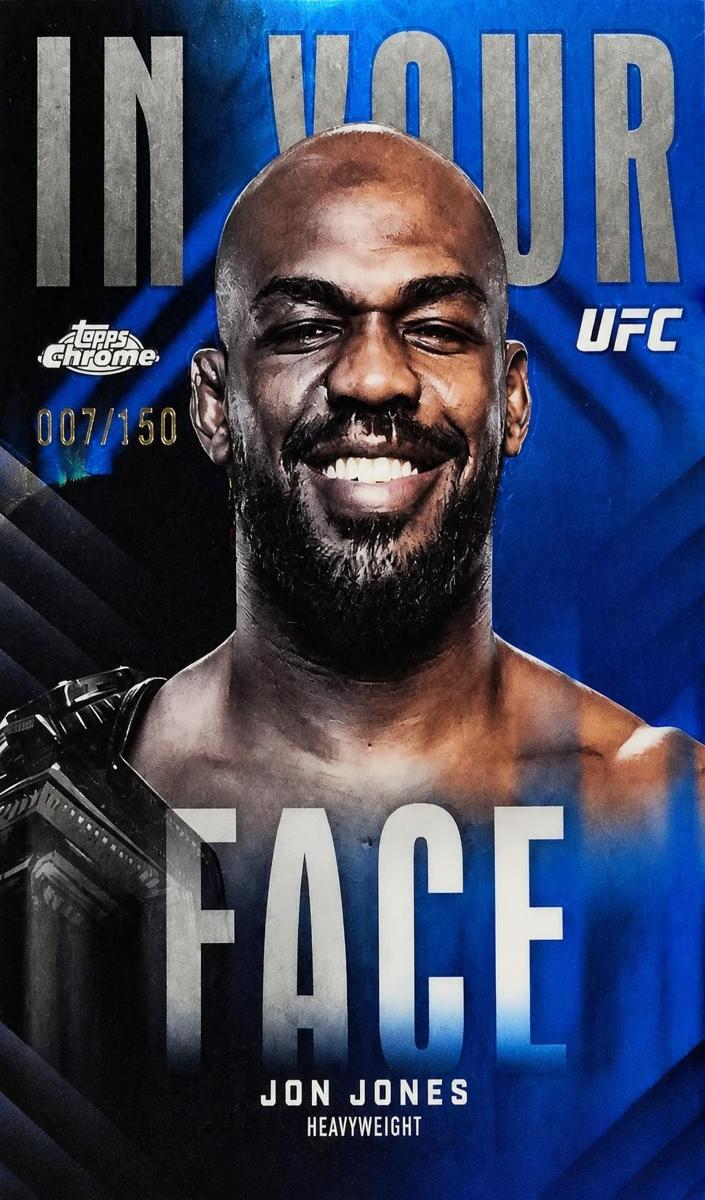 2026 Topps Chrome Jon Jones [Aqua Refractor] #IYF-8 card
