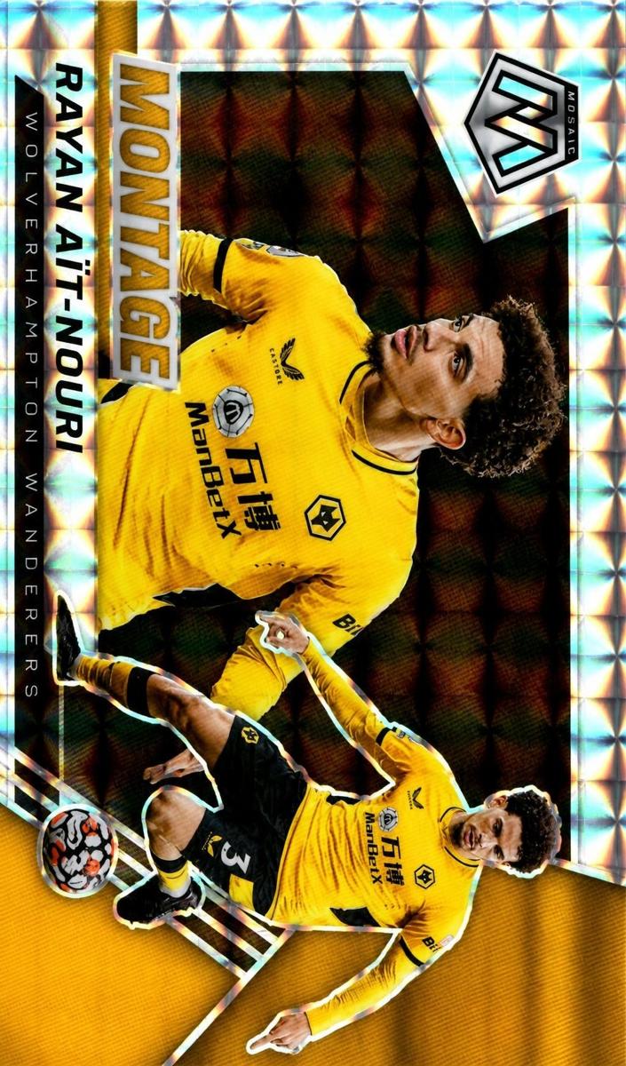 2021 Panini Mosaic Premier League Rayan Ait-Nouri #6 card