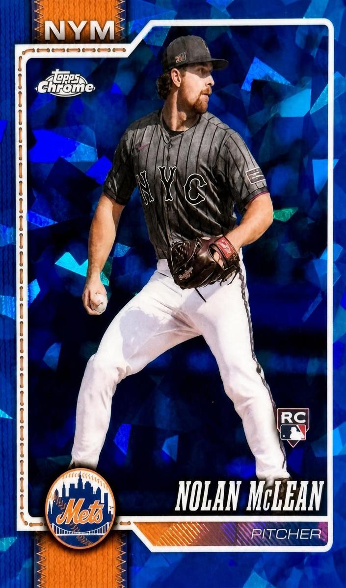 Nolan McLean 2026 Topps Chrome Sapphire Baseball