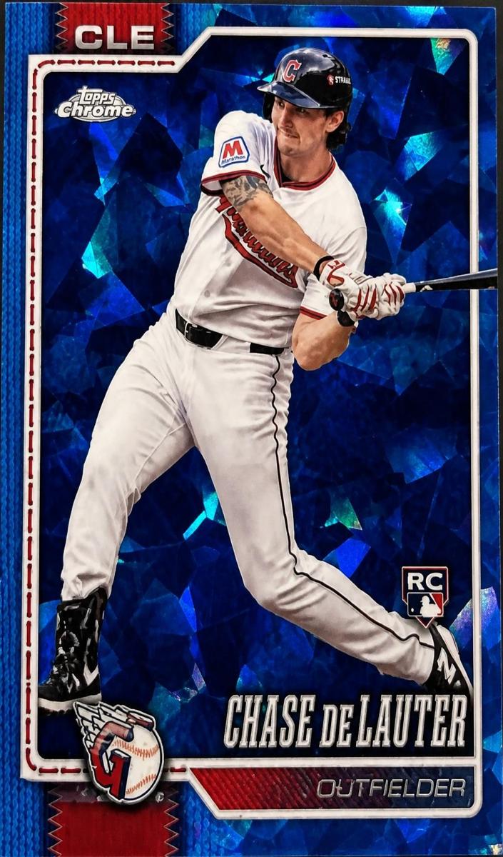 Chase DeLauter 2026 Topps Chrome Sapphire Baseball