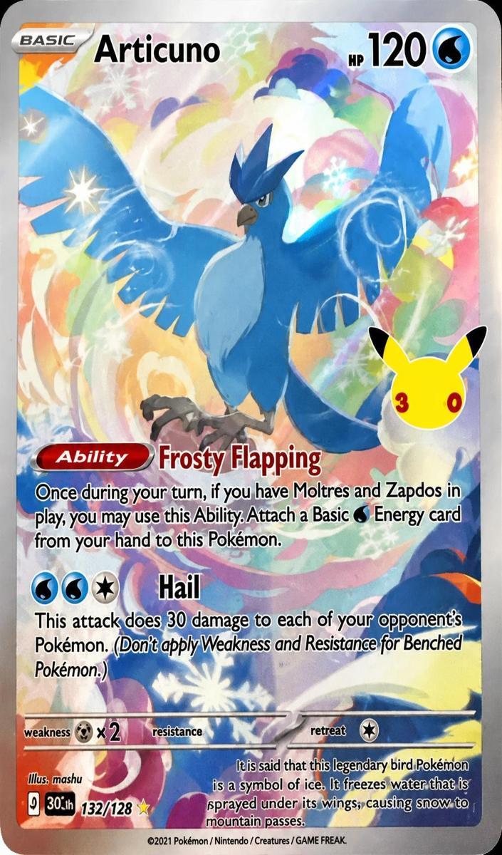 Articuno 2026 Pokemon 30th Celebration