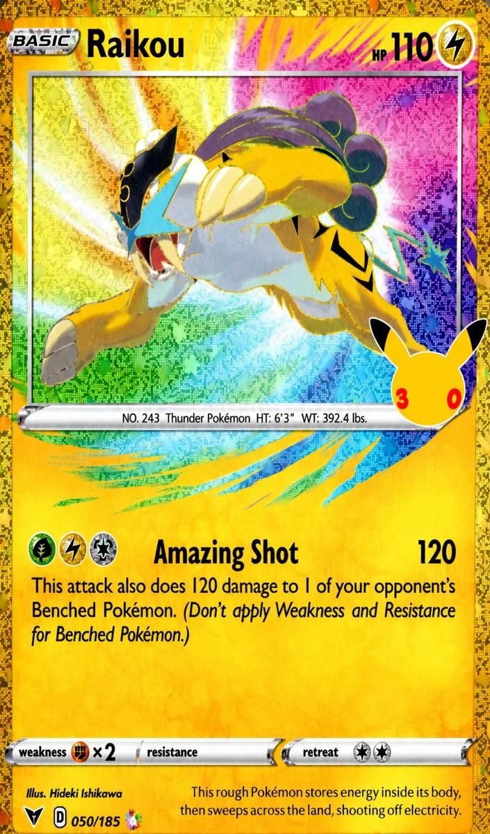 Raikou Holo 2026 Pokemon 30th Celebration