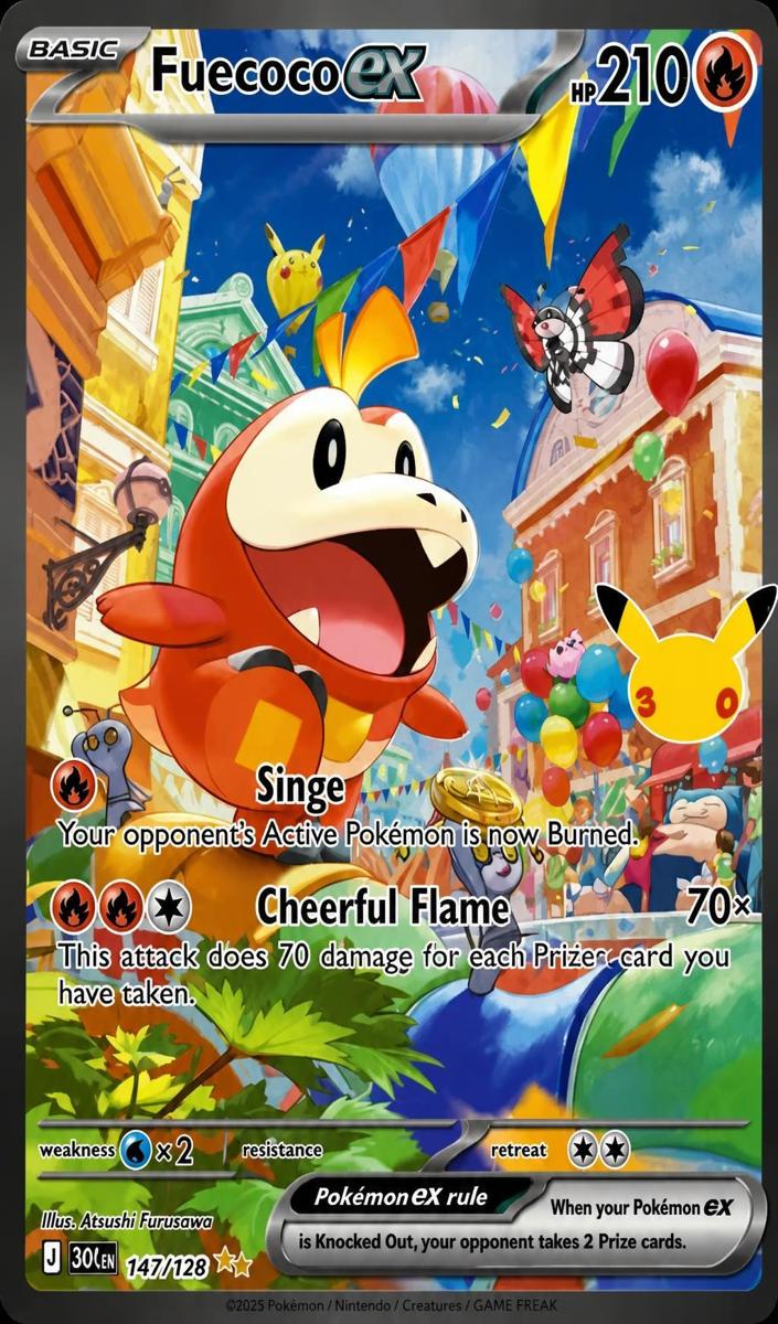 Fuecoco EX 2026 Pokemon 30th Celebration