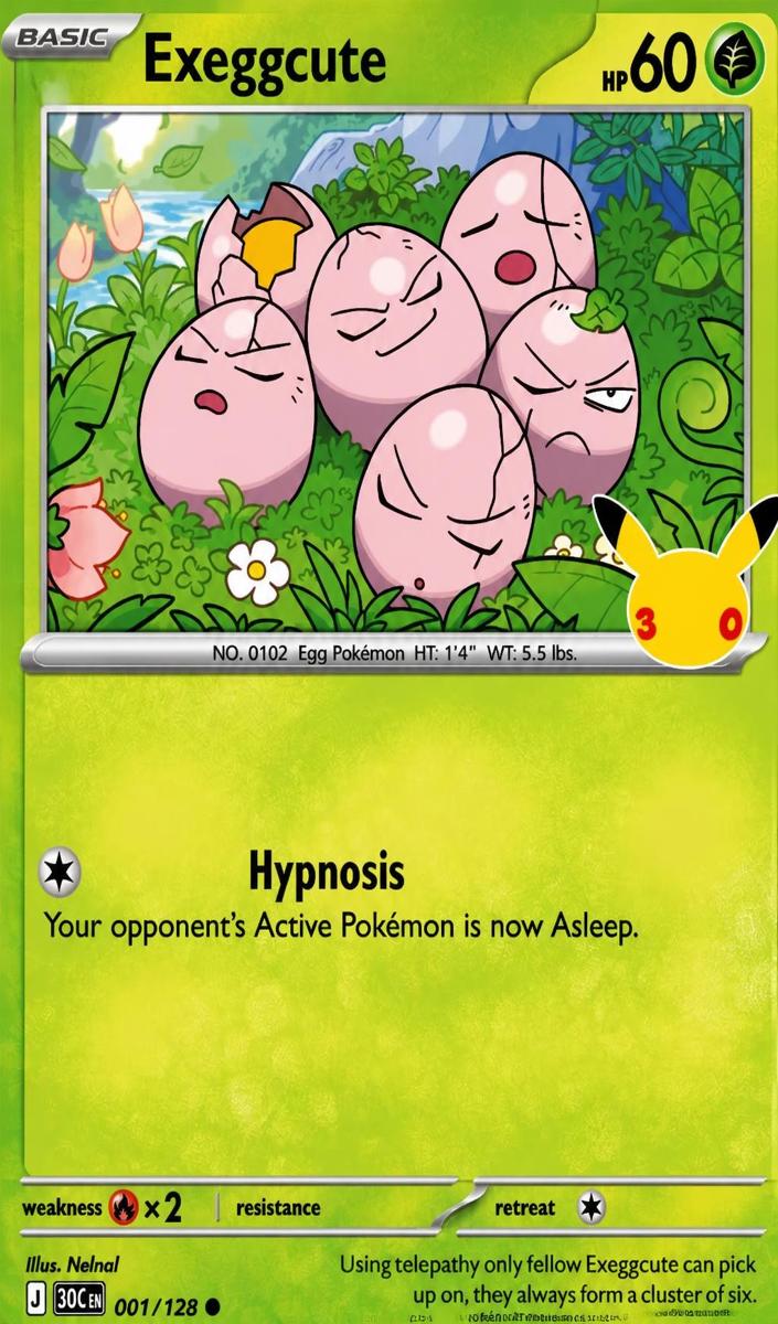 Exeggcute 2026 Pokemon 30th Celebration