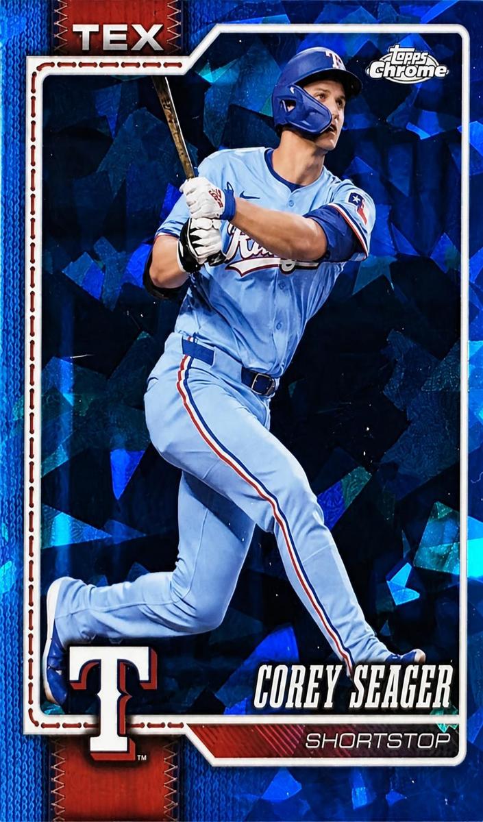 2026 Topps Chrome Sapphire Corey Seager #28 card