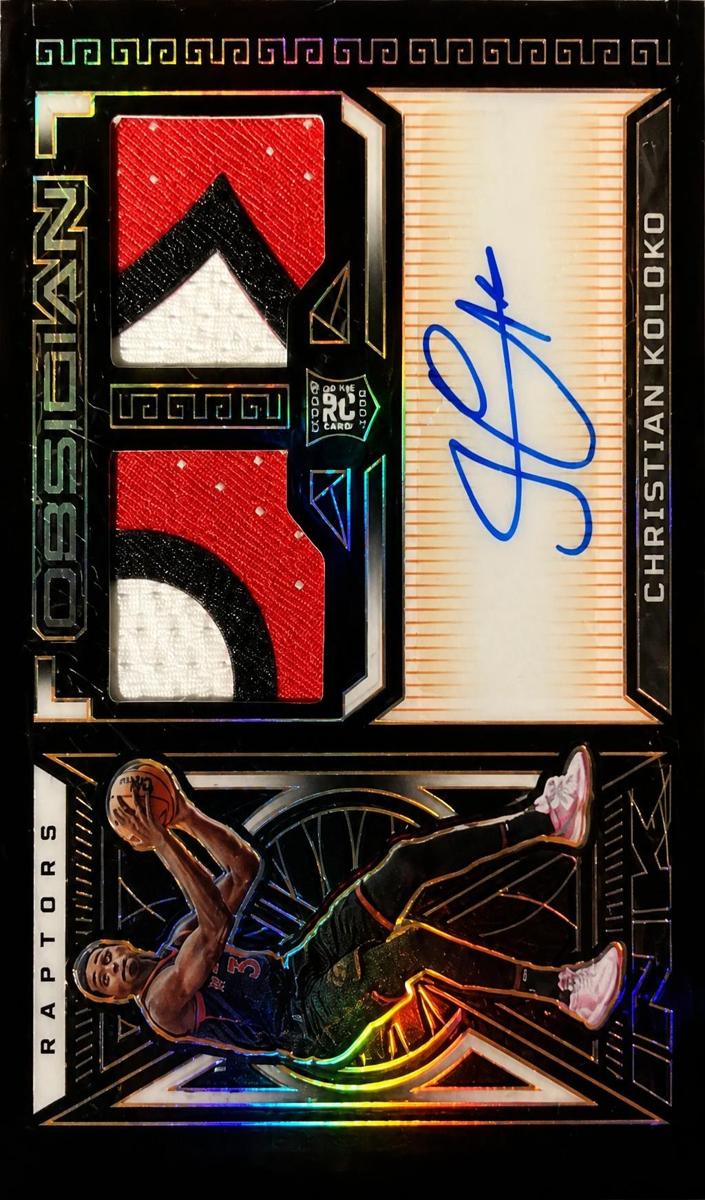 2022 Panini Obsidian Christian Koloko #RJI-TCK card