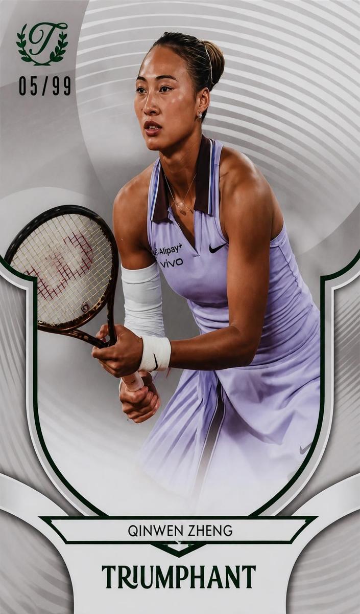 2025 Topps Triumphant Qinwen Zheng #21 card