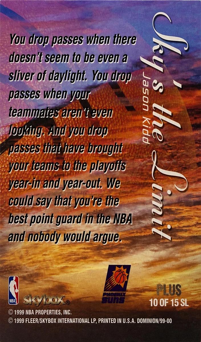 1999 Jason Kidd #10 SL
