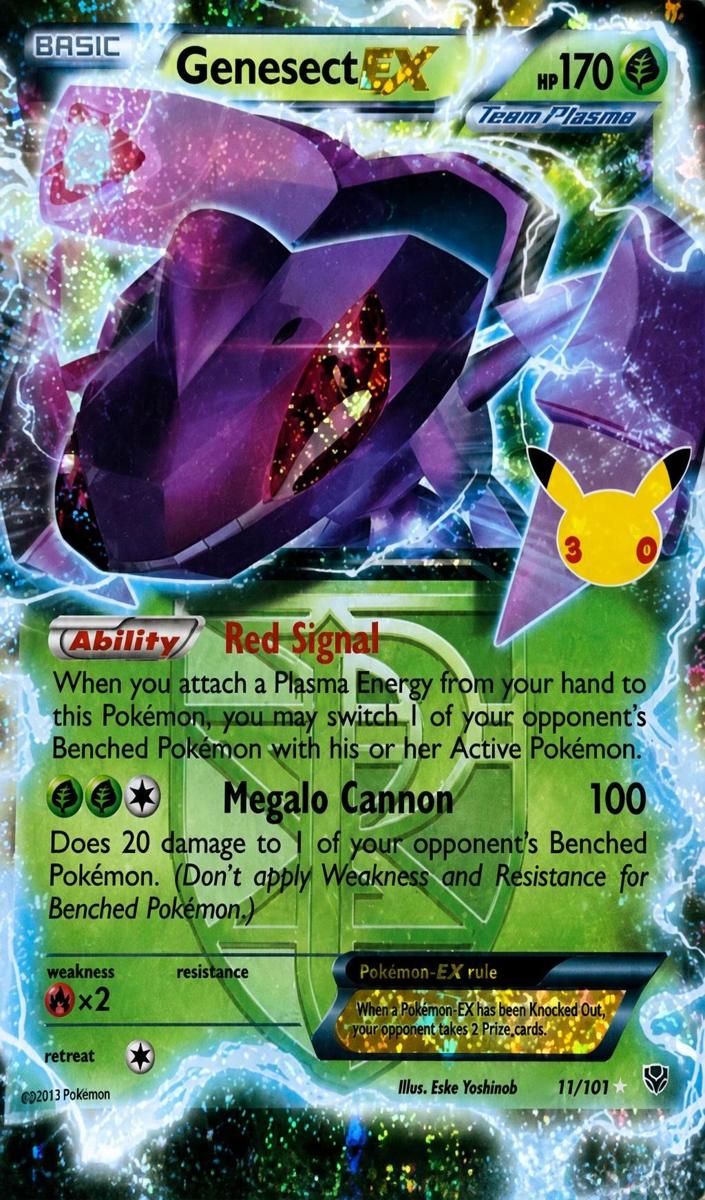 Genesect EX 2026 Pokemon 30th Celebration Team Plasma Holo