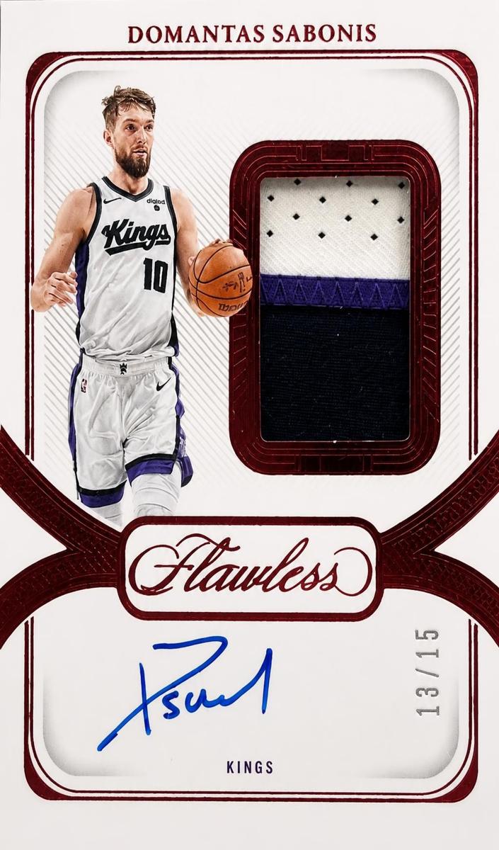 2023 Panini Flawless Domantas Sabonis #SPA-DOM card
