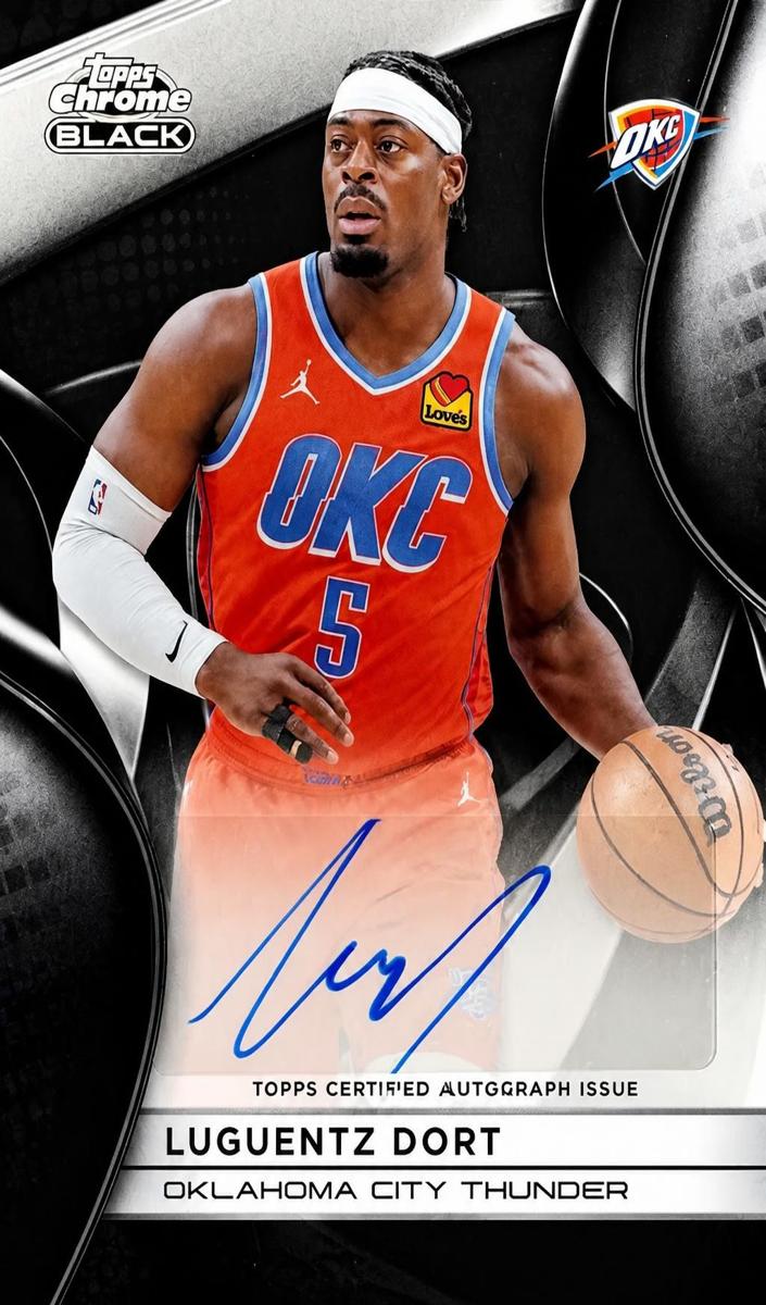 2025 Topps Chrome Black Luguentz Dort #AU-LDO card