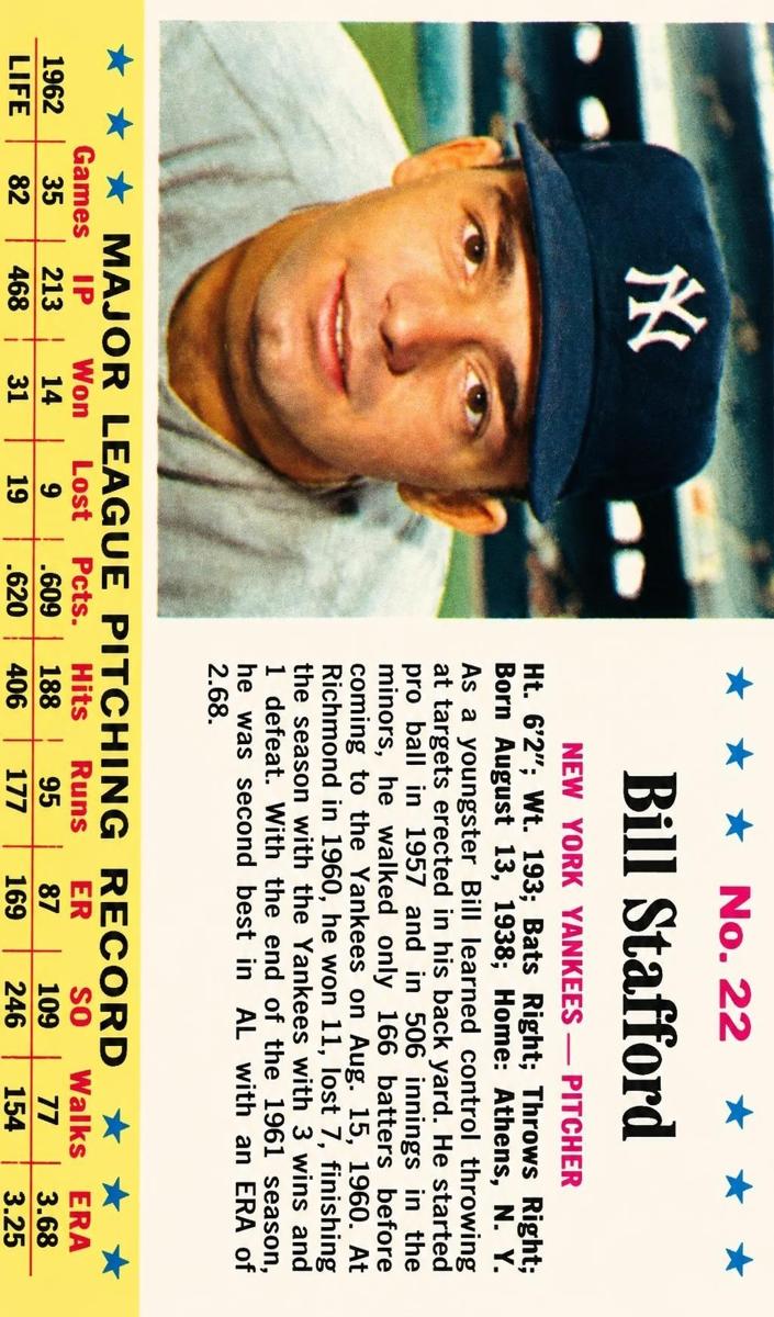 1963 Bill Stafford #22