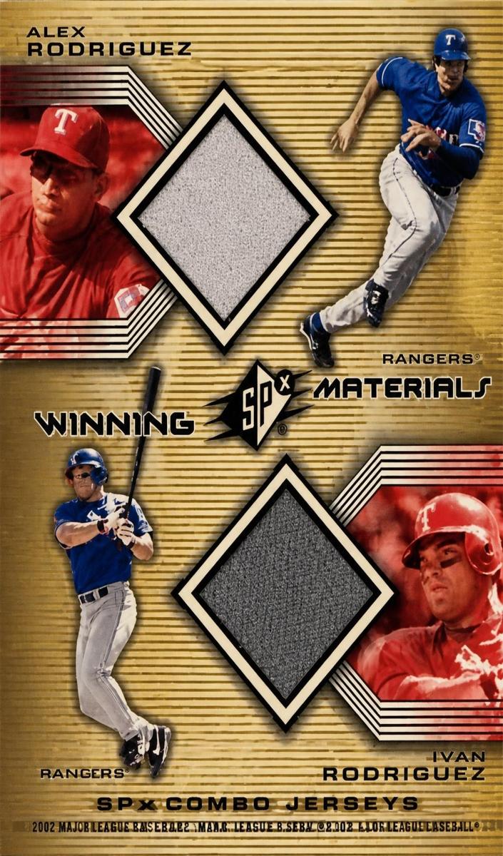 2002 Alex Rodriguez / Ivan Rodriguez #WM-AR