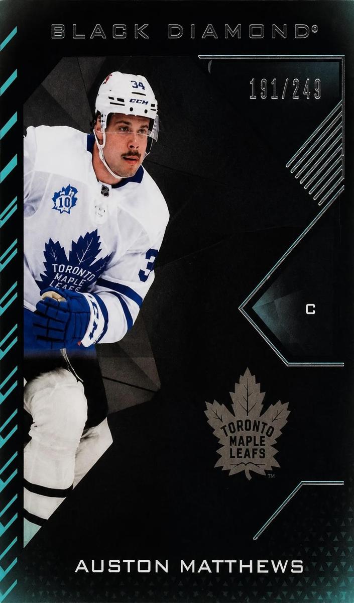 2021 Upper Deck Black Diamond Auston Matthews [Pure Black] #BDB-AU card