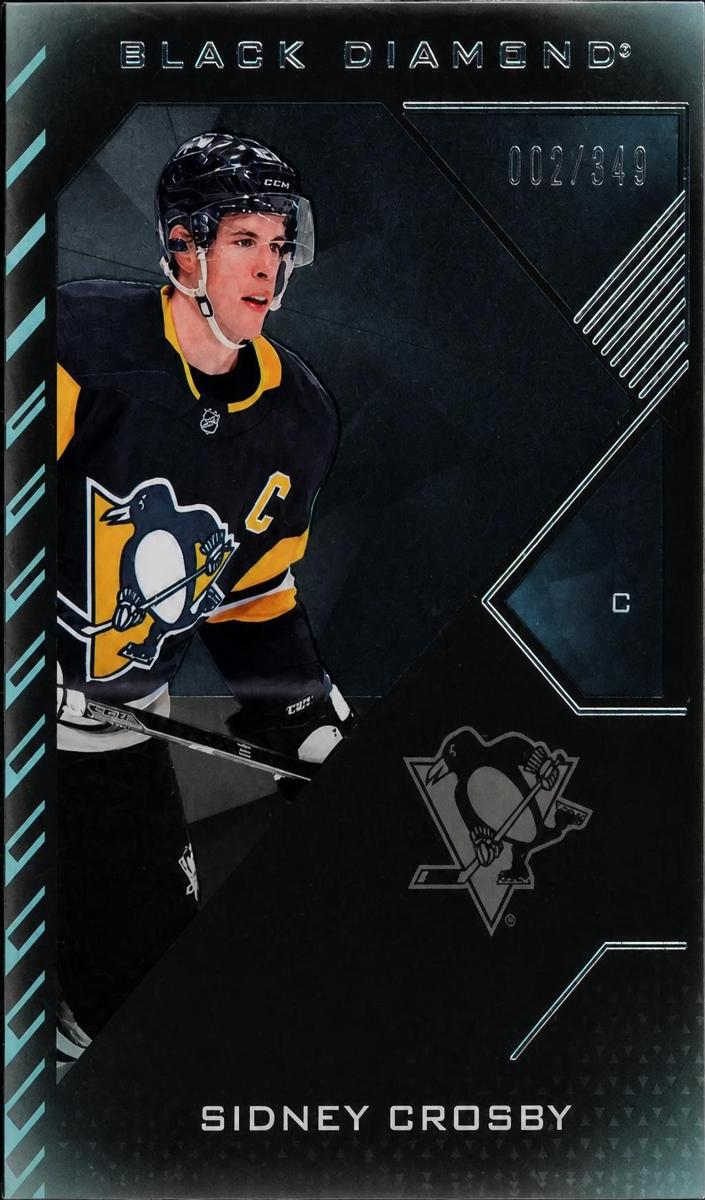 2021 Upper Deck Black Diamond Sidney Crosby [Pure Black] #BDB-CR card