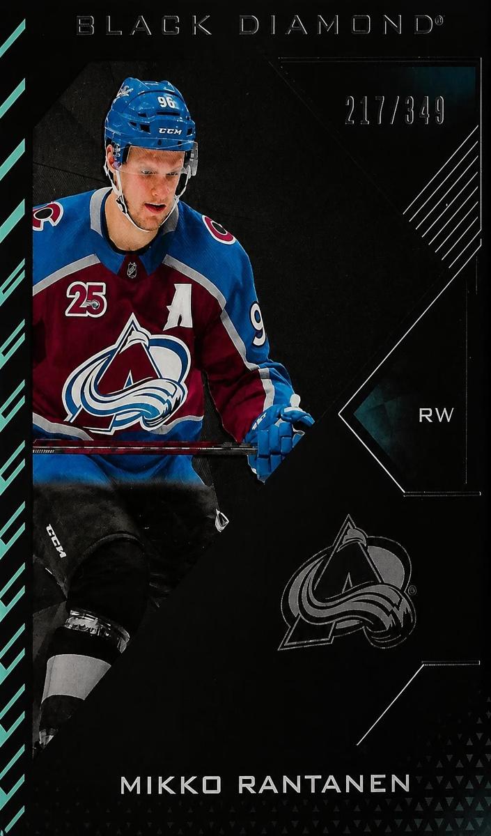 2021 Upper Deck Black Diamond Mikko Rantanen [Pure Black] #BDB-MR card