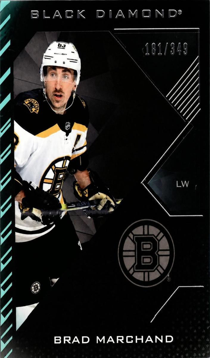 2021 Upper Deck Black Diamond Brad Marchand [Pure Black] #BDB-BM card