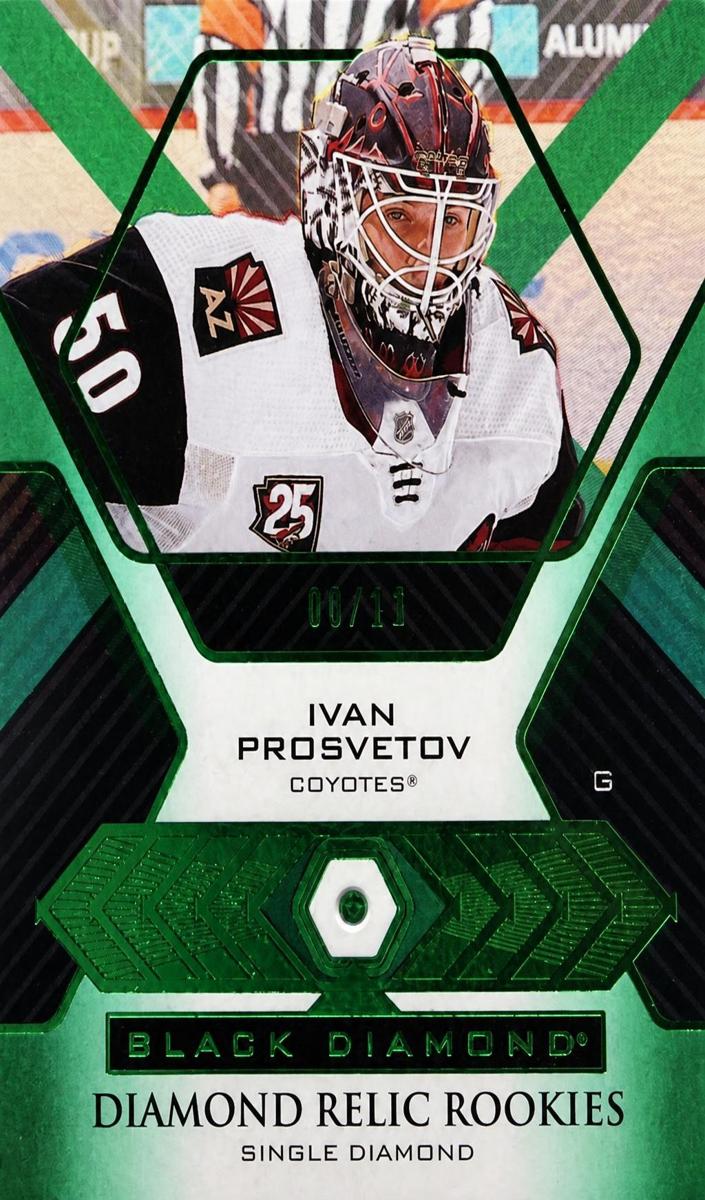 2021 Upper Deck Black Diamond Ivan Prosvetov [Pure Black] #BDR-IP card