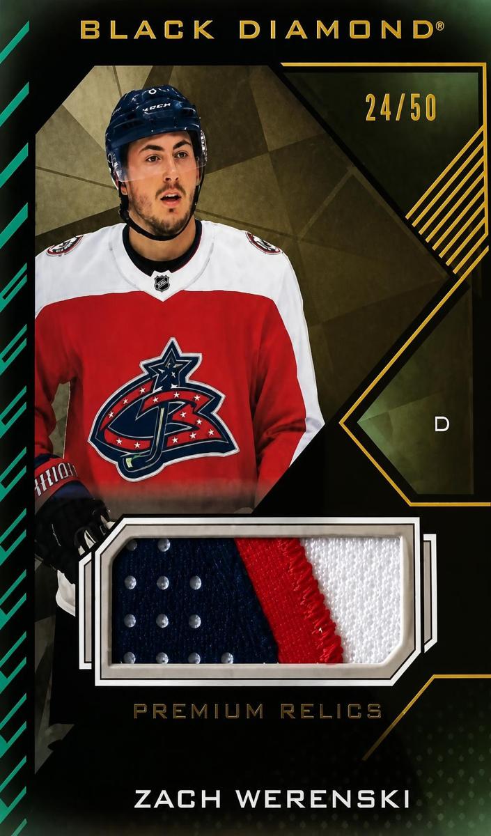 2021 Upper Deck Black Diamond Zach Werenski [Pure Black] #BDB-ZW card
