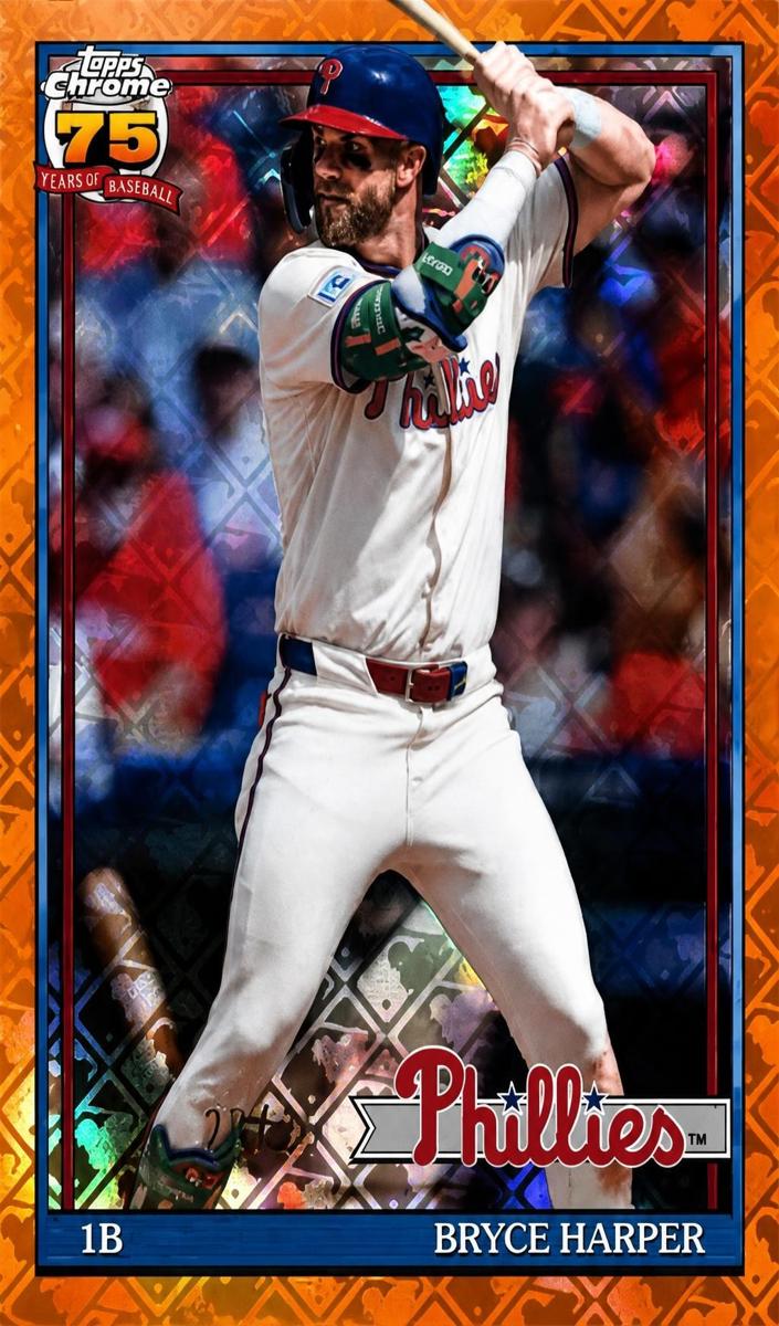 2026 Topps Chrome Logofractor Bryce Harper [Purple Refractor] #91CB-3 card