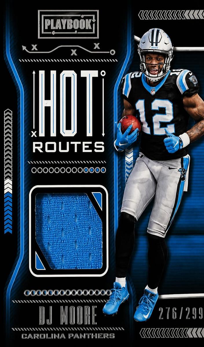 2018 Panini Playbook DJ Moore #HR-31 card