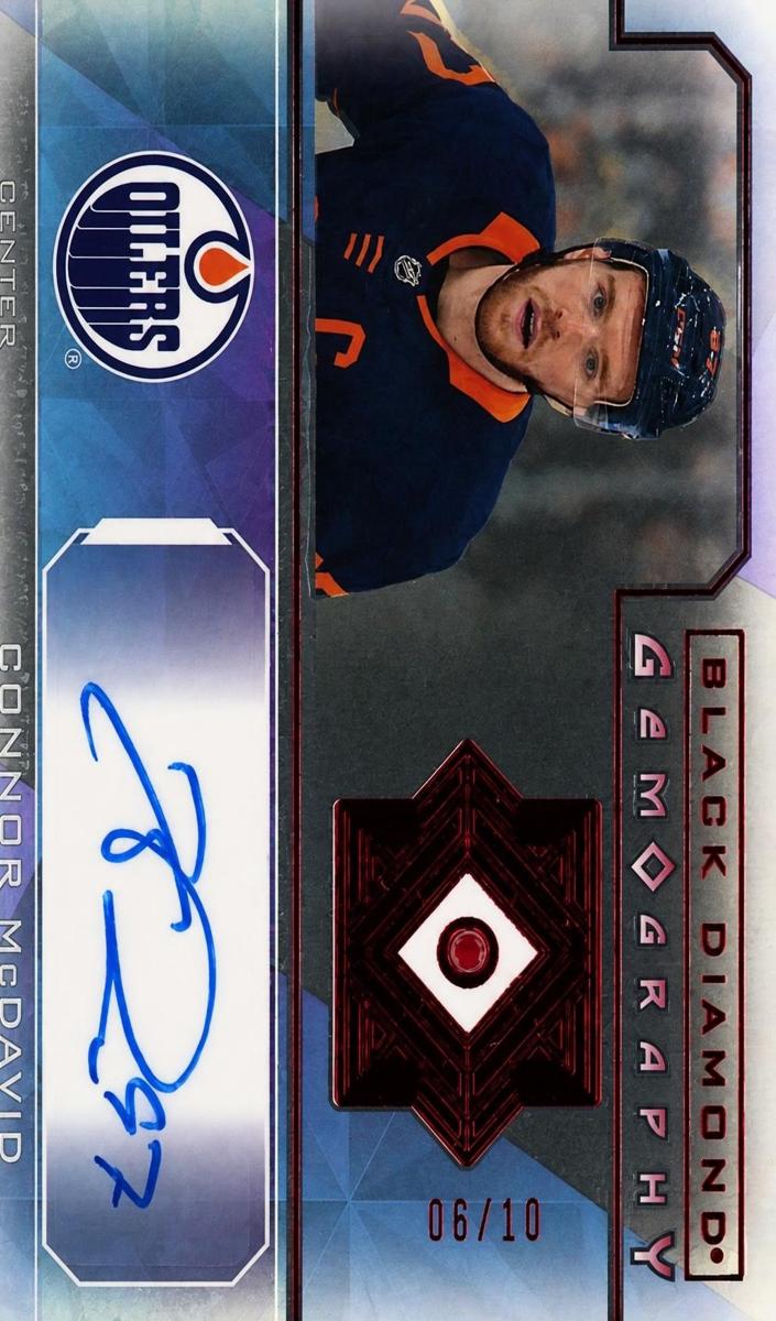 2021 Upper Deck Black Diamond Connor McDavid #G-CM card