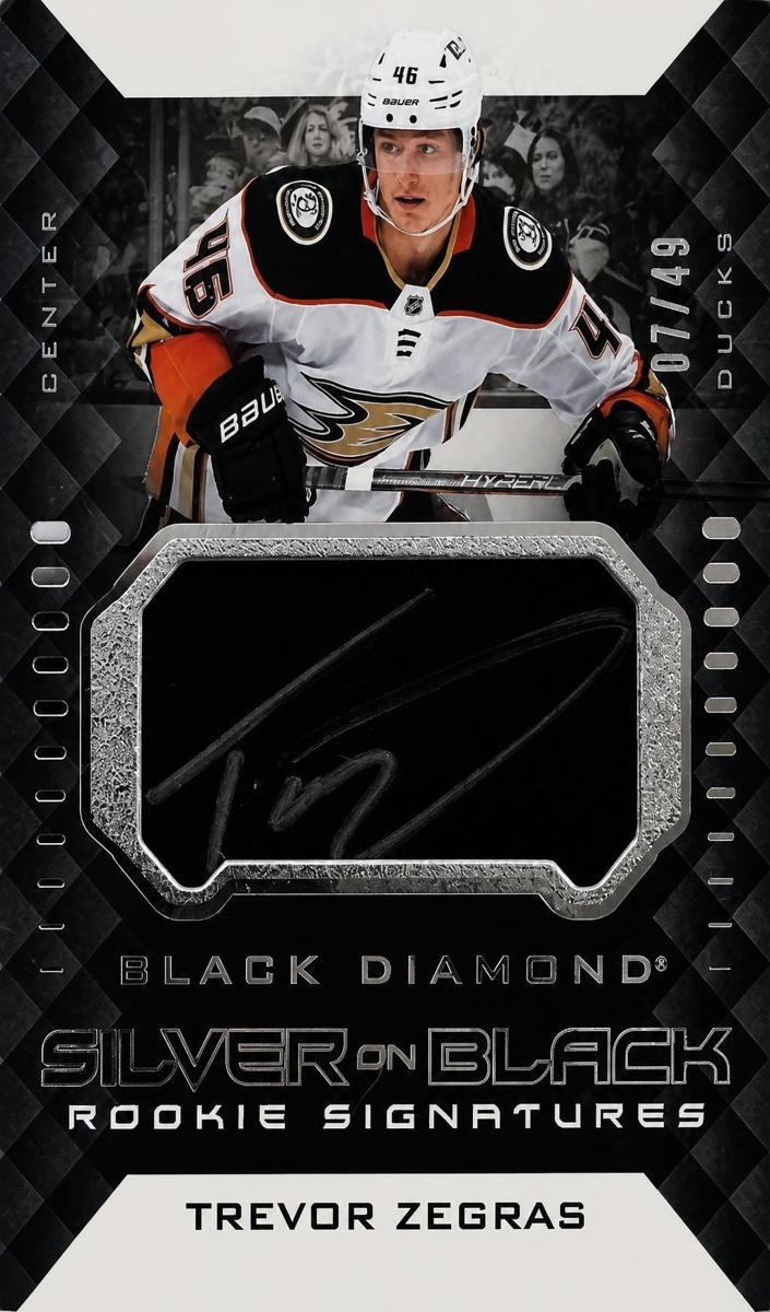 2021 Upper Deck Black Diamond Trevor Zegras [Spectrum] #SB-TZ card