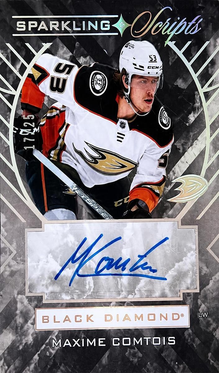 2021 Upper Deck Black Diamond Maxime Comtois #SC-MC card
