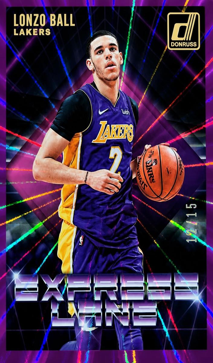 2018 Panini Donruss Lonzo Ball #7 card