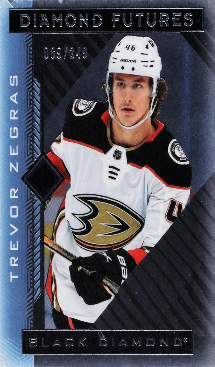 2021 Upper Deck Black Diamond Trevor Zegras [Purple] #BDF-TZ card
