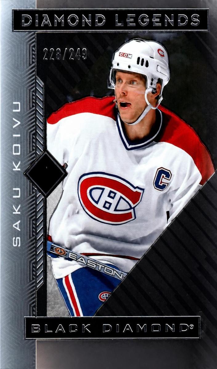 2021 Upper Deck Black Diamond Saku Koivu [Purple] #BDL-SK card