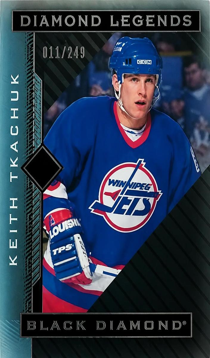 2021 Upper Deck Black Diamond Keith Tkachuk [Pure Black] #BDL-KT card