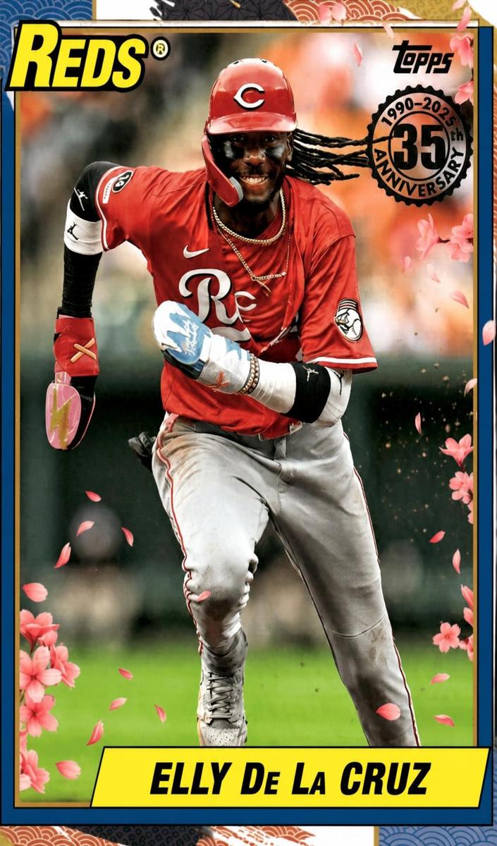 2025 Topps Update Elly De La Cruz [Red Foil] #90J-22 card