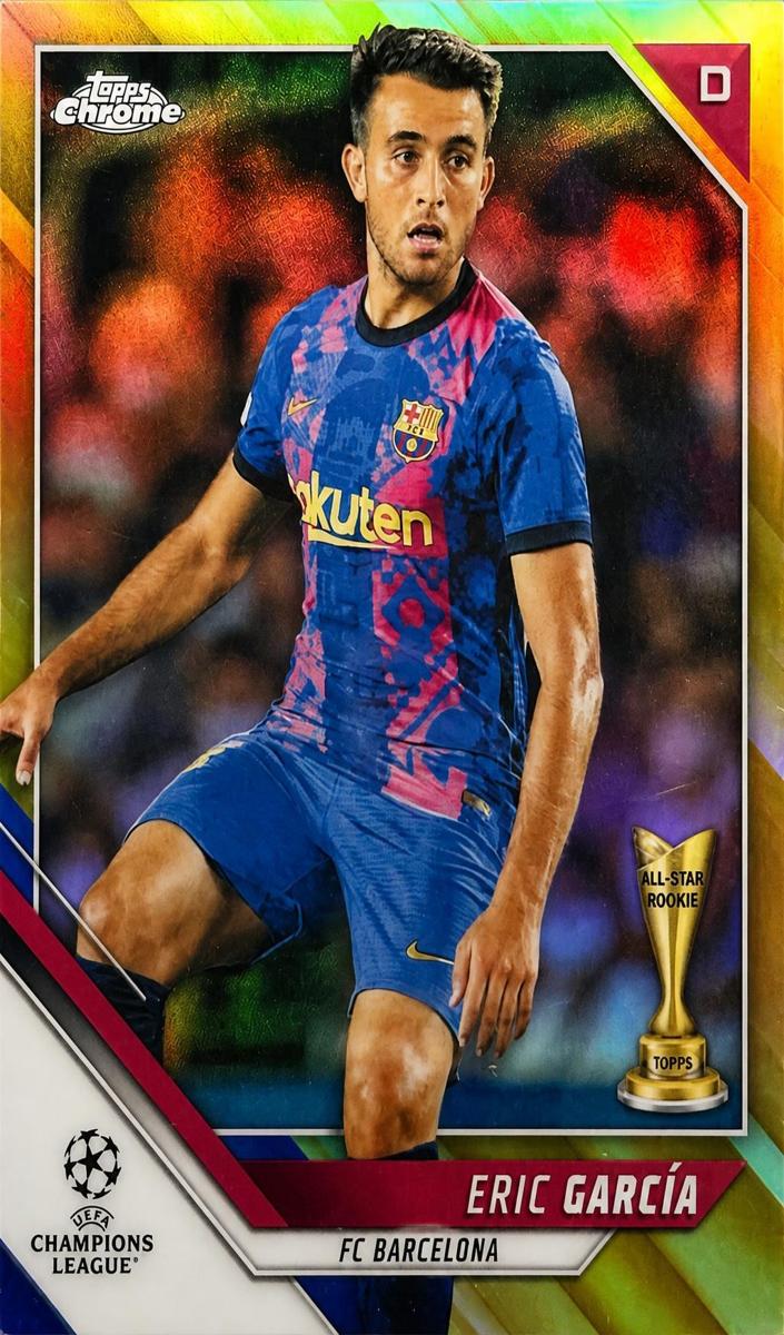 2021 Topps Chrome UEFA Champions League Eric Garcia [Purple] #56 card