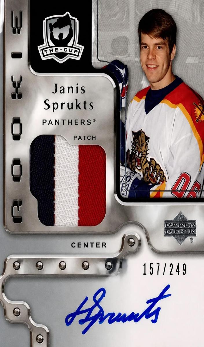 2006 Upper Deck The Cup Janis Sprukts [Platinum] #131 card
