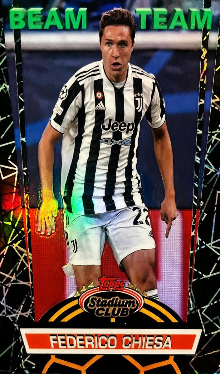 2021 Topps Stadium Club Chrome UEFA Champions League Federico Chiesa #BT-FC card