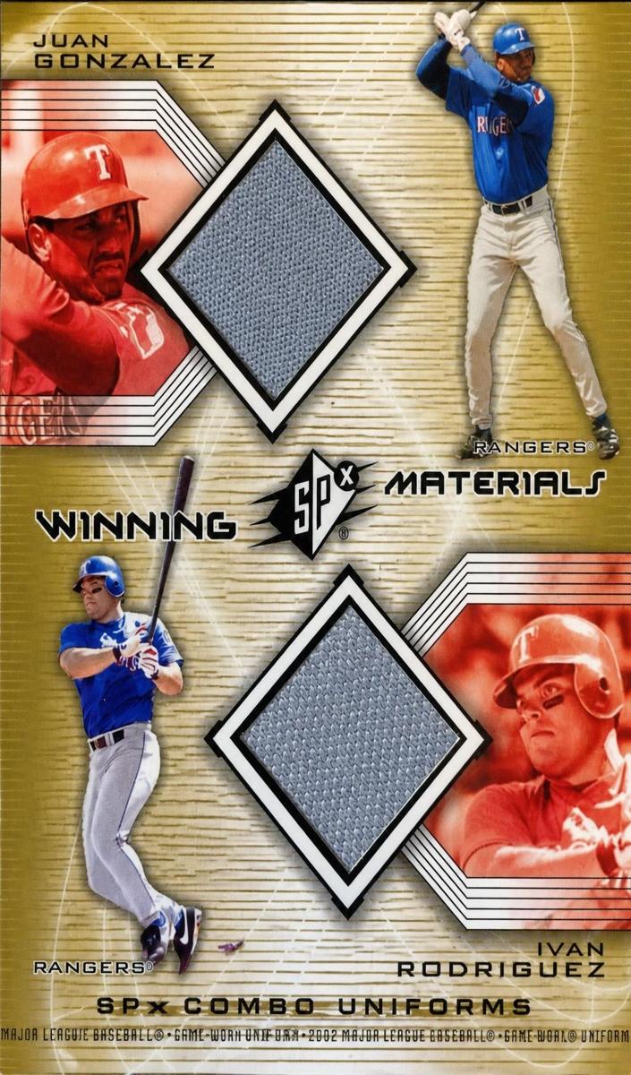 2002 Juan Gonzalez / Ivan Rodriguez #WM-GR