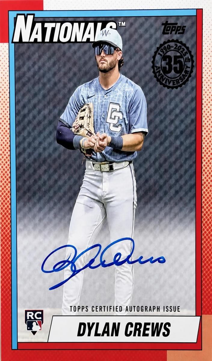 2025 Topps Update Dylan Crews #90AU-DC card