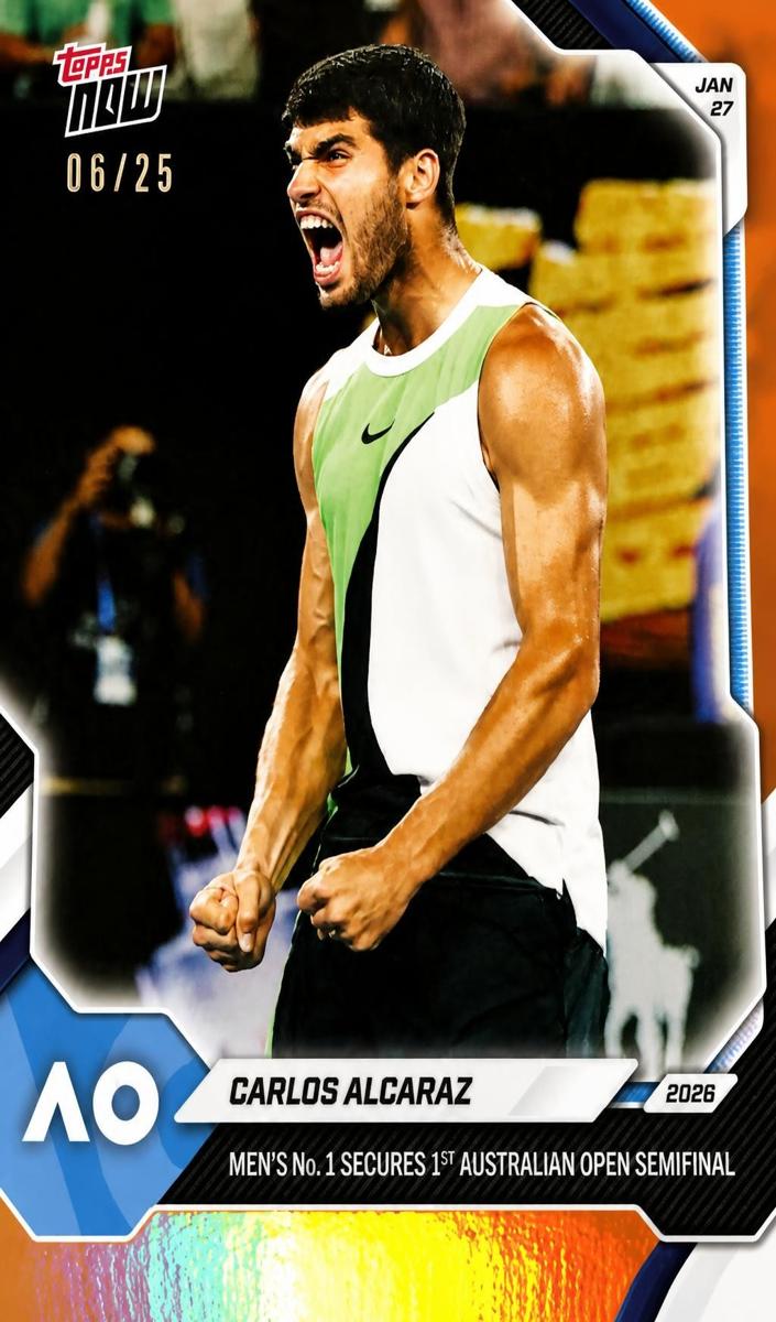 2026 Carlos Alcaraz [Orange Foil] #5