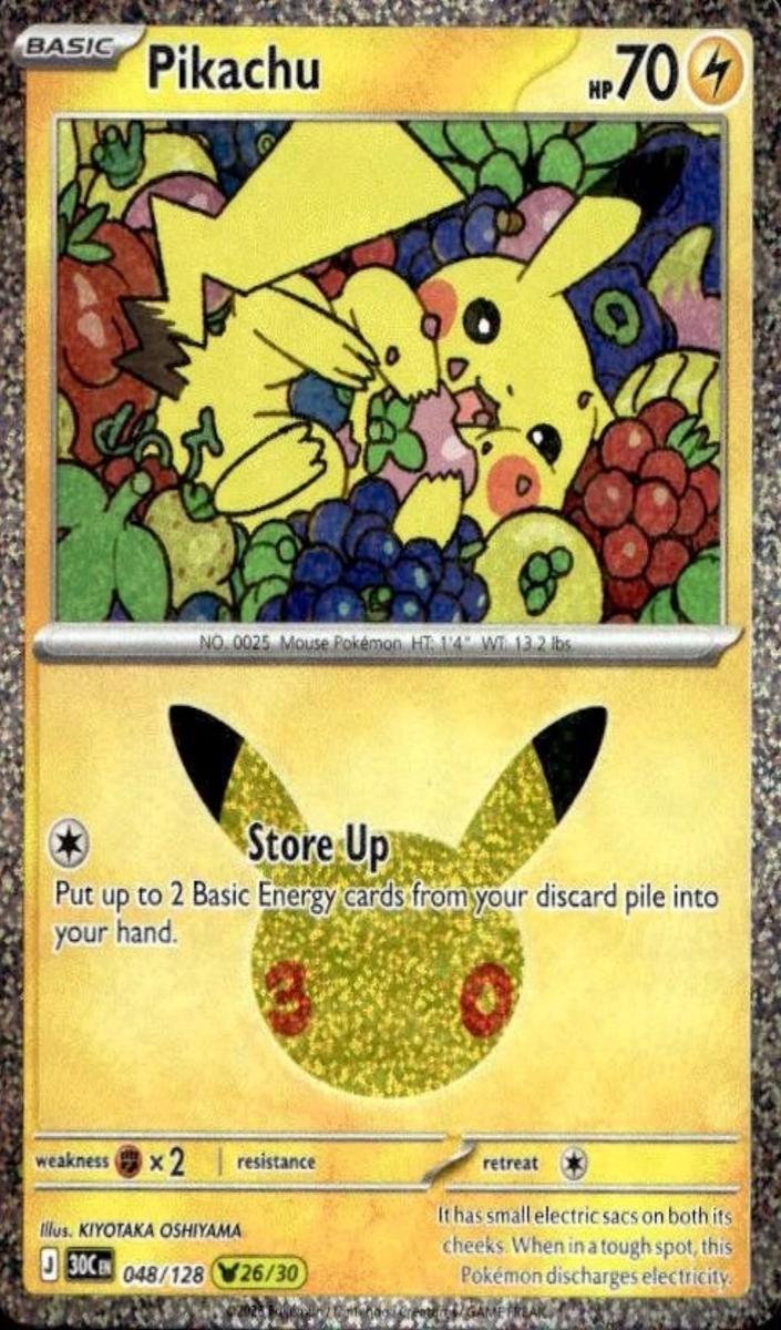 Pikachu 2026 Pokemon 30th Celebration