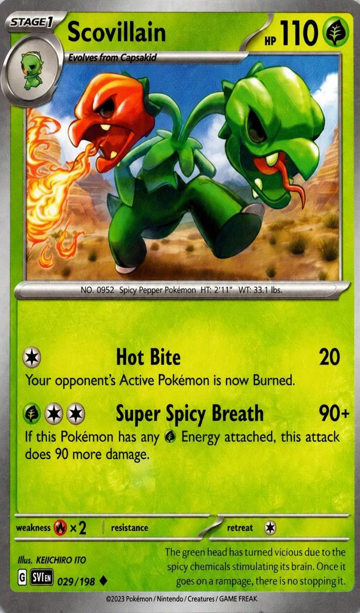 Scovillain 2023 Pokemon Scarlet & Violet