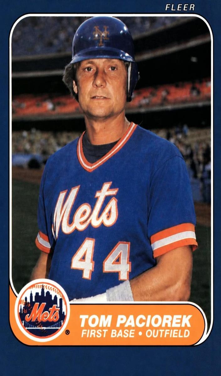 1986 Tom Paciorek #91